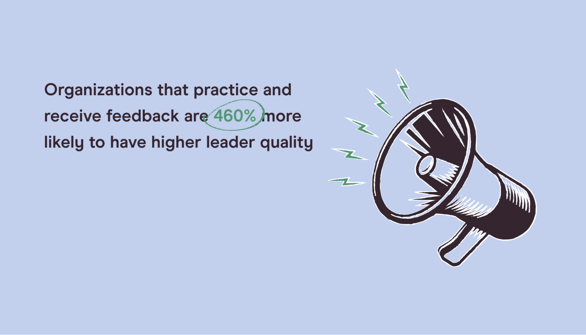 statistic on giving and receiving feedback as a leader