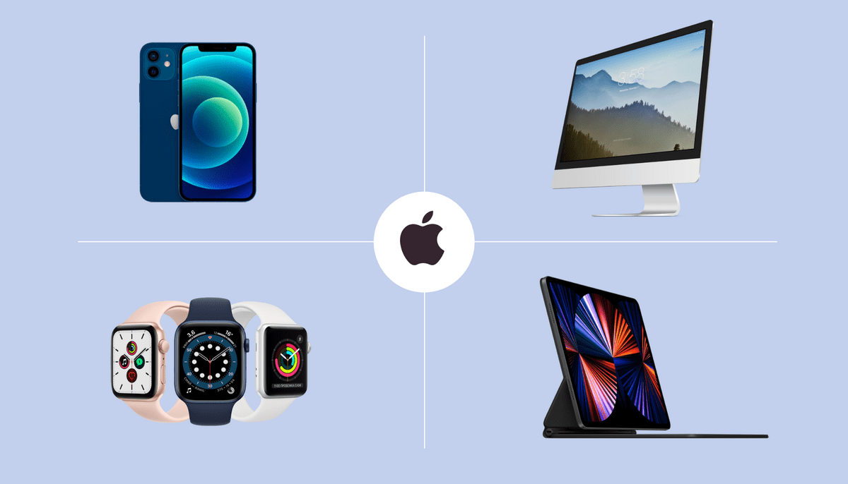 Apple products across categories