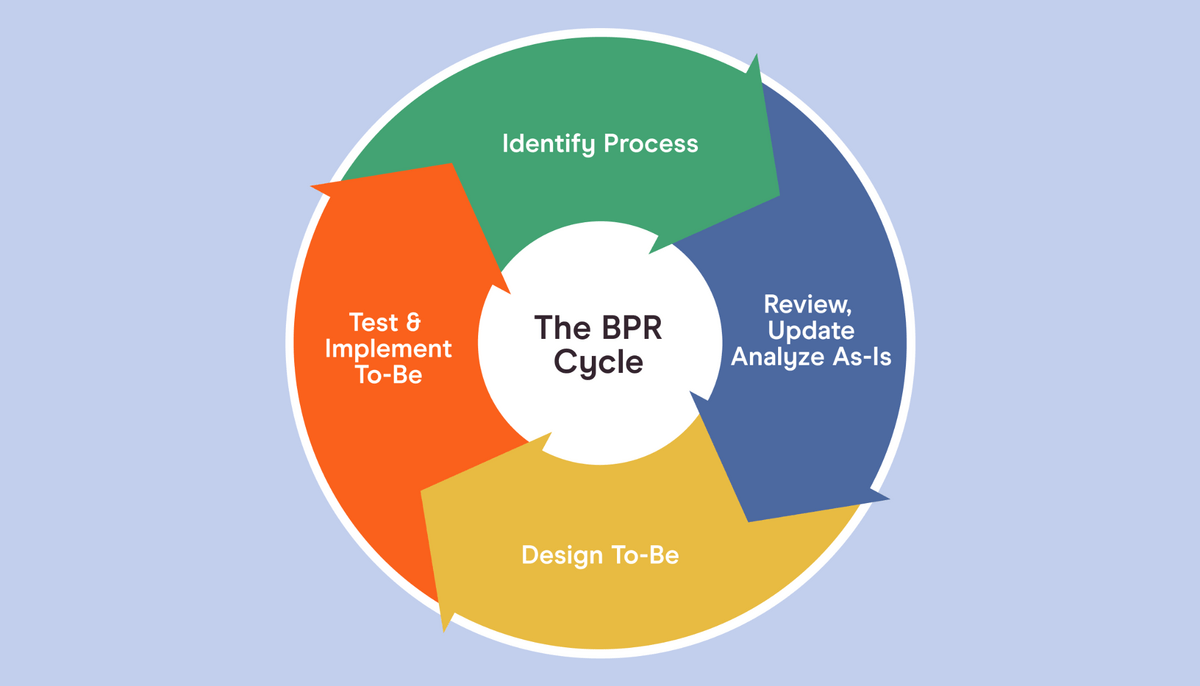 Visual representation of the BPR cycle